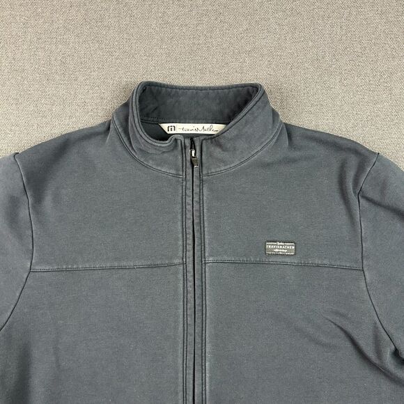 Travis Matthew Jacket Mens Large Navy Blue Full Zip Golf Long Sleeve Stretch - Picture 3 of 10
